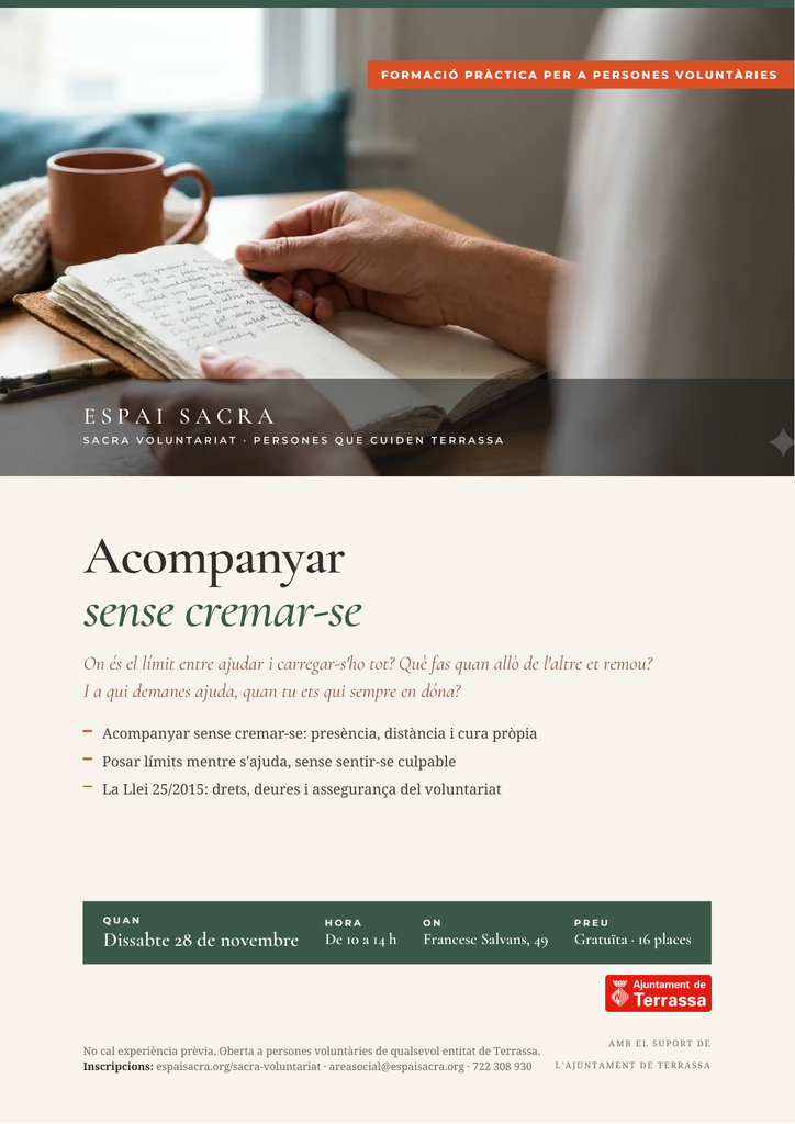 Acompanyar sense cremar-se